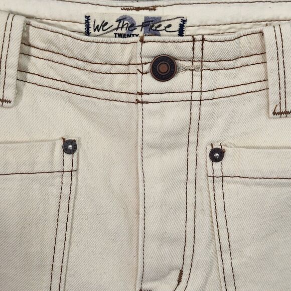 Anthropologie We The Free Women’s Shorts Coastal Casual Raw Hem Denim Size 25 - Picture 5 of 10